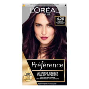 L'Oreal Paris Preference Hair Dye, Long Lasting, Luminous Permanent Hair Colour, 4.26, Tuscany