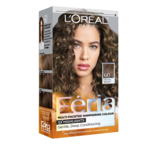 Loreal Feria Multi Faceted Shimmering Colour- 60 Crystal Brown
