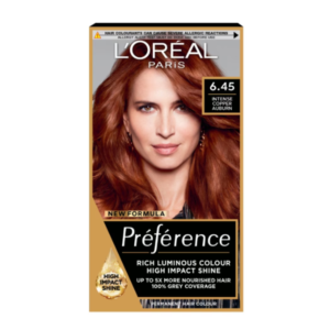 L'Oreal Paris Preference Core 6.45 Intense Copper Auburn Permanent Hair Dye