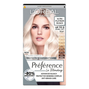 L'Oreal Paris Preference Hair Dye, Long Lasting, Luminous Permanent Hair Colour, up to 9 Levels of Lift, Extreme Platinum