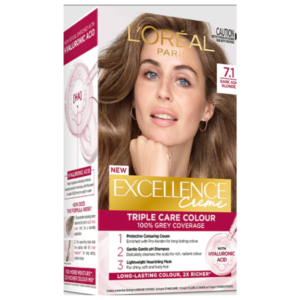 L'Oréal Excellence Crème 7.1 Dark Ash Blonde Hair Colour