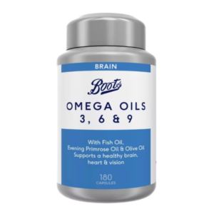 Boots Omega Oils 3, 6 & 9 with Fish Oil – 180 capsules