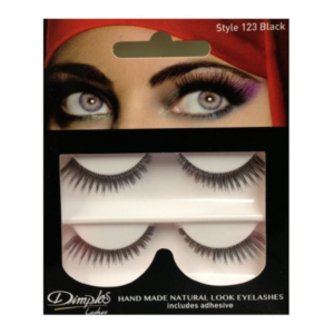 Dimples Hand Made Natural Look Eyelashes 123 Black