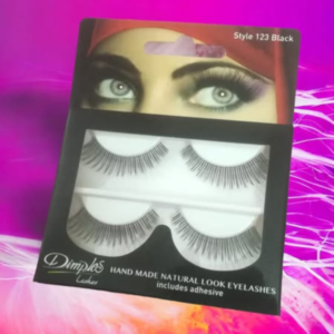 Dimples Hand Made Natural Look Eyelashes 123 Black