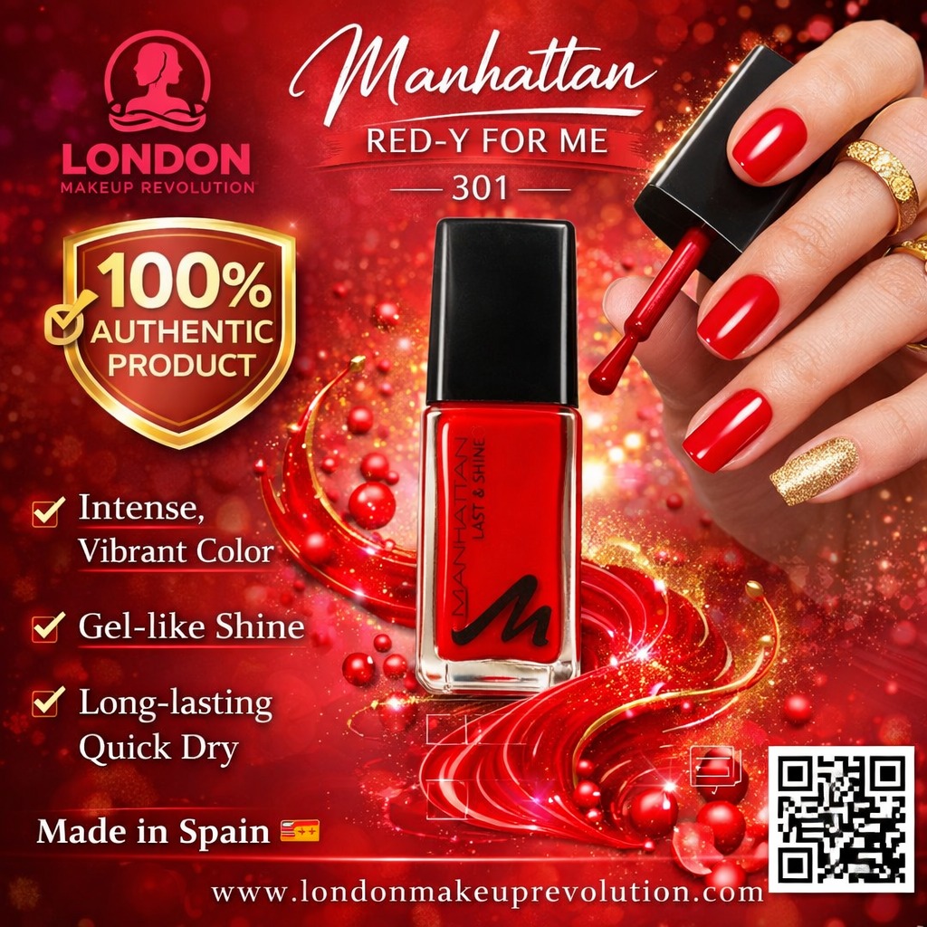 Manhattan Last & Shine Nail Polish 10ml RED-Y FOR ME 620