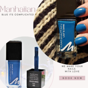 Manhattan Last & Shine Nail Polish BLUE IT'S COMPLICATED 850