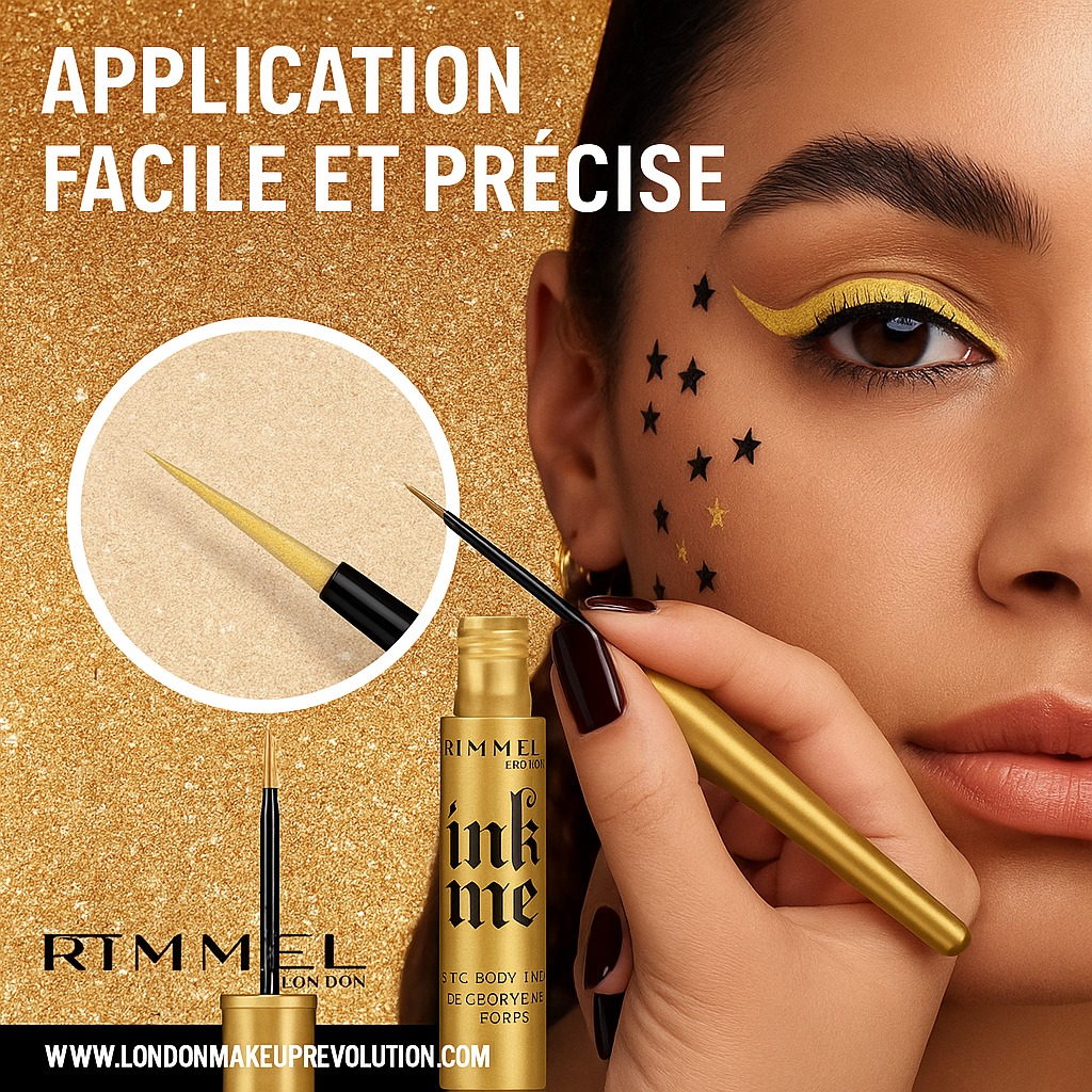 Rimmel London Ink Me Eye & Body Liner, Golden Gang, 3.5 ml