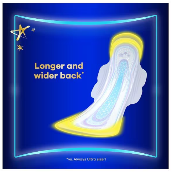 Always Ultra Sanitary Towels Secure Night Extra Size 5 14CT