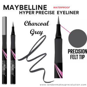 Maybelline New York Hyper Precise Allday Liner, Smudge- and Waterproof, No. 740 Charcoal Grey