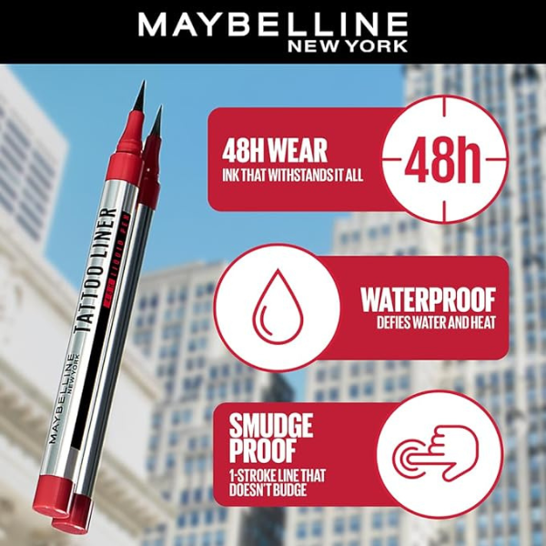 Maybelline Tattoo Liner 48h Liquid Pen Eyeliner Black - Image 2