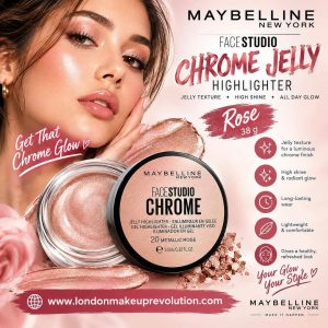 Maybelline Face Studio Chrome Jelly Highlighter 20 Metallic Rose