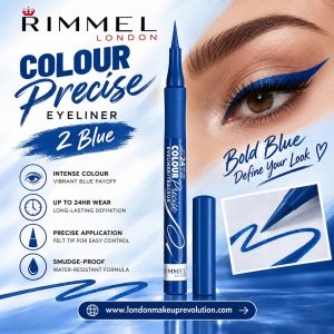 Rimmel 24h Colour Precise Eyeliner - 002 BLUE