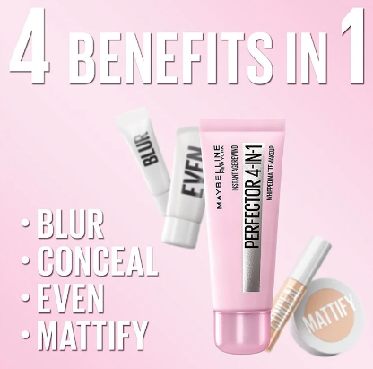 Maybelline Instant Age Rewind Instant Perfector 4 In 1 Matte Foundation 035 Natural Medium - Image 4