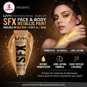 NYX Face & Body Matte SFX Paint Gold Dusk