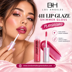 Bh Los Angeles 411 Lip Glaze Shimmer Gloss Playground