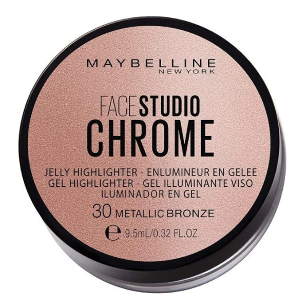 Maybelline Face Studio Chrome Jelly Highlighter 30 Metallic Bronze