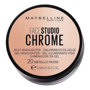 Maybelline Face Studio Chrome Jelly Highlighter 20 Metallic Rose