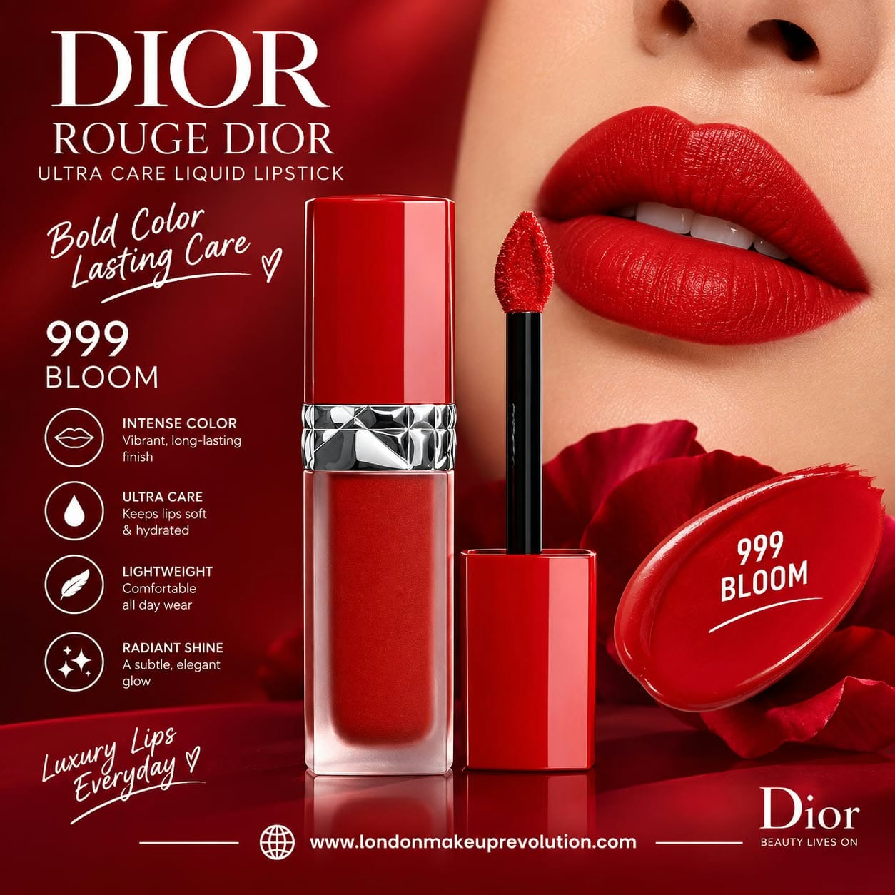Dior Rouge Dior Ultra Care Liquid Lipstick 999 Bloom